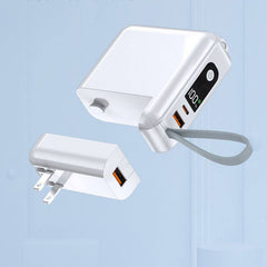 "Chubby" 10000mAh Two In One Power Bank Plug With Cable