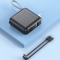 "Chubby" 10000mAh Two In One Power Bank Plug With Cable