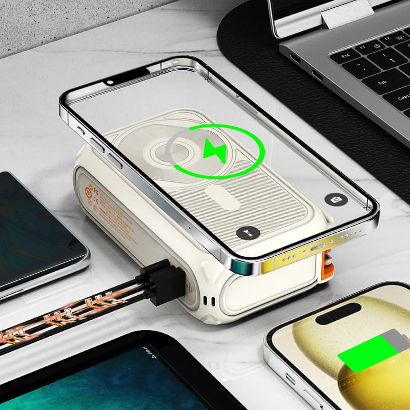 ChubbyBoost Magnetic Power Bank – 10000mAh Wireless Wall Charger